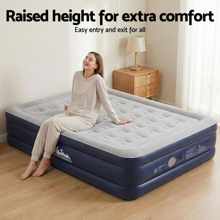 Weisshorn Air Mattress Queen Inflatable Bed 46cm Air bed Cube.