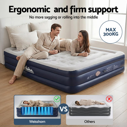 Weisshorn Air Mattress Queen Inflatable Bed 46cm Air bed Cube.