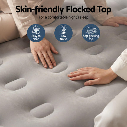 Weisshorn Air Mattress Queen Inflatable Bed 46cm Air bed Cube.