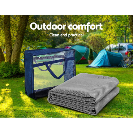 Weisshorn 3M X 2.5M Annex Matting Floor Mats Mesh Caravan Camping Annexe 2pcs.