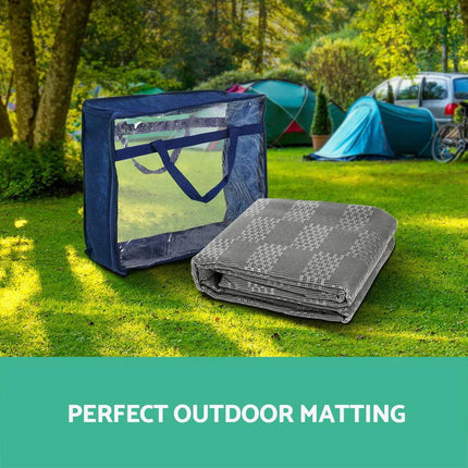 Weisshorn 7x2.5M Annex Matting 600GSM Floor Mats Hollow Design Mesh Caravan.