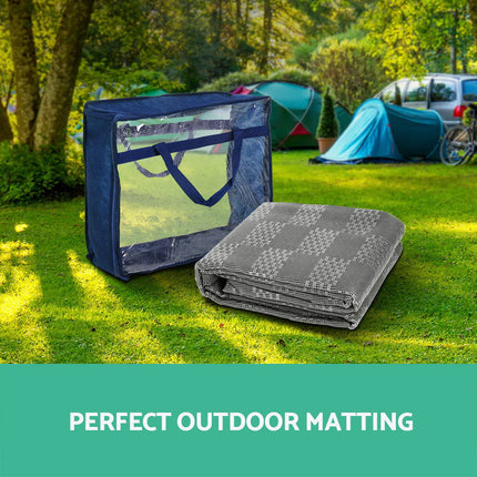 Weisshorn 7x2.5M Annex Matting 600GSM Floor Mats Hollow Design Mesh Caravan.