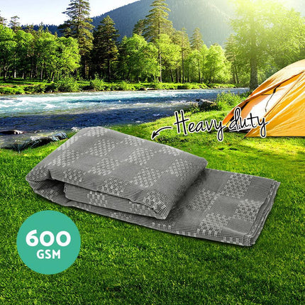 Weisshorn 7x2.5M Annex Matting 600GSM Floor Mats Hollow Design Mesh Caravan.