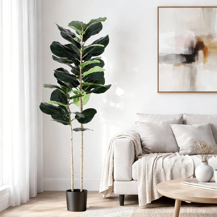 Artiss 150cm Artificial Fiddle Tree Faux Trees Indoor Decor Artificial Plants Lifelike Plant 1.5M.