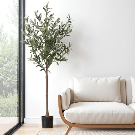 Artiss 155cm Artificial Olive Tree Faux Trees Indoor Decor Artificial Plants Lifelike Plant.