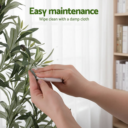 Artiss 210cm Artificial Olive Tree Faux Trees Indoor Decor Artificial Plants Lifelike Plant 2.1M.