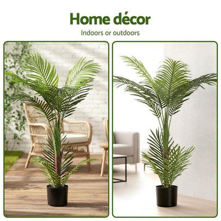 Artiss 100cm Artificial Palm Tree Faux Trees Indoor Decor Artificial Plants Lifelike Plant.
