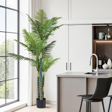 Artiss 180cm Artificial Palm Tree Faux Trees Indoor Decor Artificial Plants Lifelike Plant 1.8M.