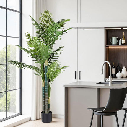 Artiss 180cm Artificial Palm Tree Faux Trees Indoor Decor Artificial Plants Lifelike Plant 1.8M.