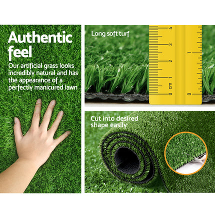 Prime Turf Artificial Grass Synthetic 20 SQM Fake Lawn 17mm 1X10M.