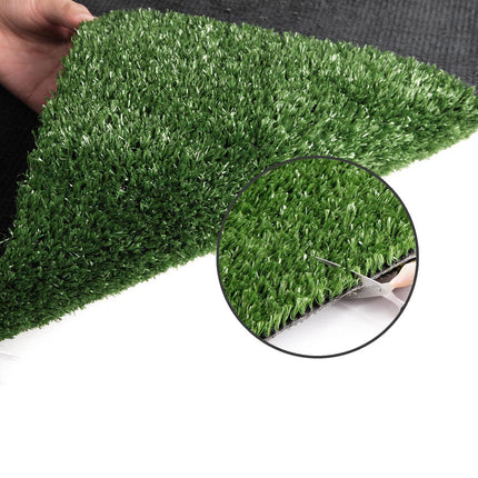 Prime Turf Artificial Grass 2mx10m 17mm Synthetic Fake Lawn Turf Plant Plastic Olive.