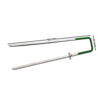 Prime Turf Artificial Grass 200pcs Synthetic Pins Fake Lawn Turf Weed Mat Pegs Joining Tape.