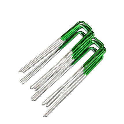 Prime Turf Artificial Grass 200pcs Synthetic Pins Fake Lawn Turf Weed Mat Pegs Joining Tape.