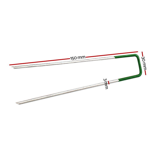 Prime Turf Artificial Grass 50pcs Synthetic Pins Fake Lawn Turf Weed Mat Pegs Joining Tape.