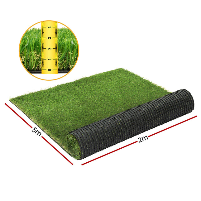 Prime Turf Artificial Grass 30mm 2mx5m 30SQM Synthetic Fake Lawn Turf Plastic Plant 4-coloured.