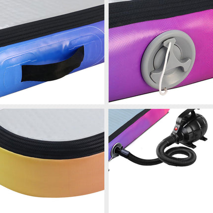 Everfit 3M Air Track Gymnastics Tumbling Exercise Mat Inflatable Mats + Pump.