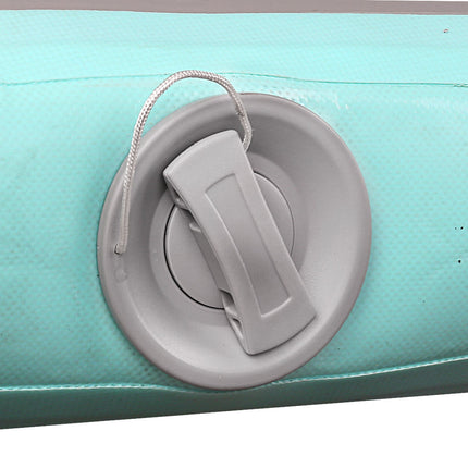 Everfit 3m x 1m Air Track Mat Gymnastic Tumbling Mint Green and Grey.