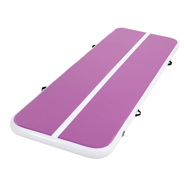 Everfit 3M Air Track Gymnastics Tumbling Exercise Cheerleading Mat Inflatable Purple.