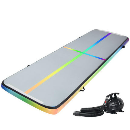 Everfit 4M Air Track Gymnastics Tumbling Exercise Mat Inflatable Mats + Pump.