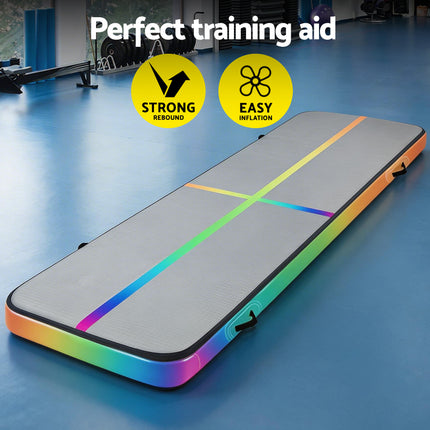 Everfit 4M Air Track Gymnastics Tumbling Exercise Cheerleading Mat Inflatable.