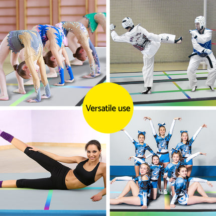 Everfit 4M Air Track Gymnastics Tumbling Exercise Cheerleading Mat Inflatable.