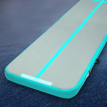 Everfit GoFun 5X1M Inflatable Air Track Mat Tumbling Floor Home Gymnastics Green.