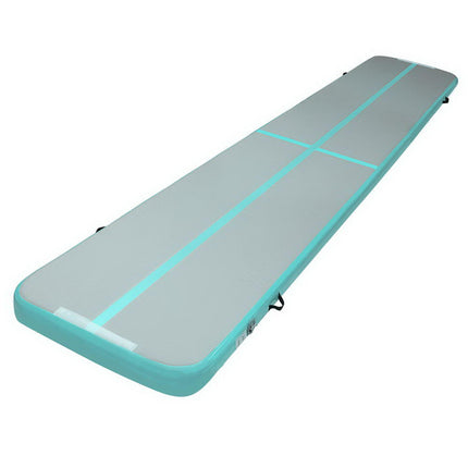 Everfit GoFun 5X1M Inflatable Air Track Mat Tumbling Floor Home Gymnastics Green.