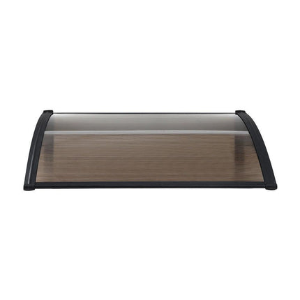 Instahut Window Door Awning 0.8mx1m Brown.