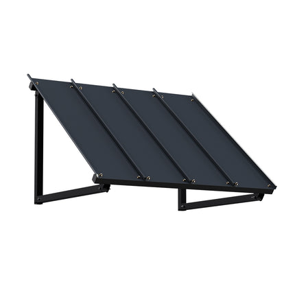 Instahut Window Door Awning Canopy 1mx1.2m Black Metal Frame.