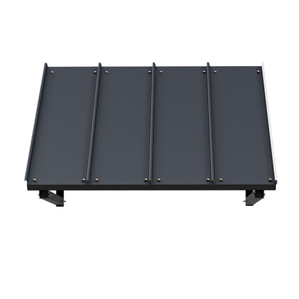 Instahut Window Door Awning Canopy 1mx1.2m Black Metal Frame.