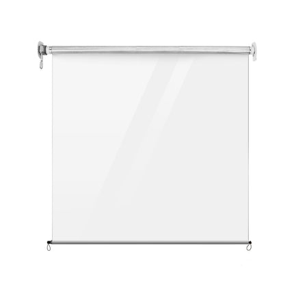 Instahut 1.5X2.4M Outdoor Blinds Clear Roll Down Awning Retractable Outdoor Blinds Water Wind Proof Transparent.