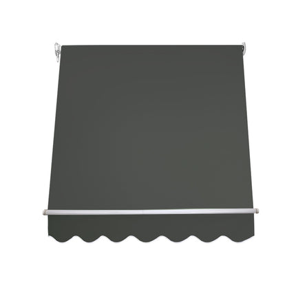 Instahut Window Fixed Pivot Arm Awning Outdoor Blinds Retractable Canopy1.5X2.1M.