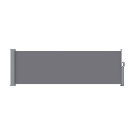 Instahut Side Awning Sun Shade Outdoor Blinds Retractable Screen 1X3M Grey.