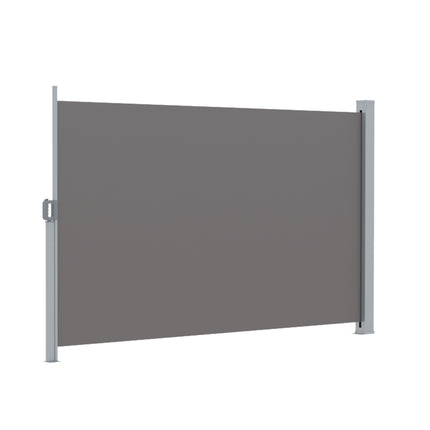 Instahut Side Awning Sun Shade Outdoor Retractable Privacy Screen 1.8X3M Grey.