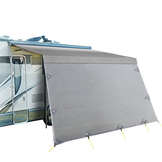 Weisshorn 12ft Caravan Awning Fabric & Privacy Screen RV Roll Out Sun Shade 3.4M.