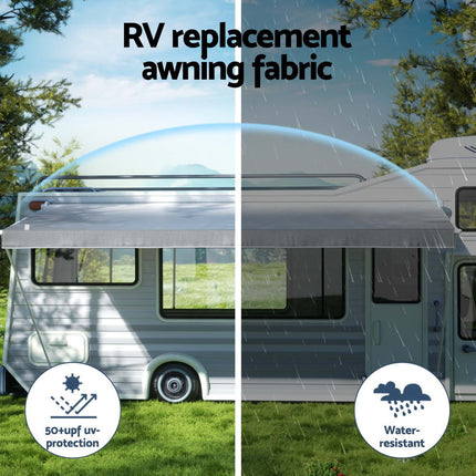 Weisshorn 12ft Caravan Awning RV Replacement Fabric 3.40M x 2.42M.