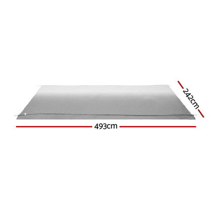 Weisshorn 17ft Caravan Awning RV Replacement Fabric 4.93M x 2.42M.