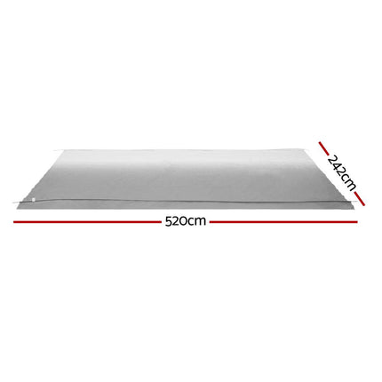 Weisshorn 18ft Caravan Awning RV Replacement Fabric 5.20M x 2.42M.