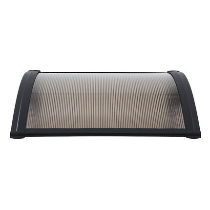 Instahut Window Awning Drainage 0.6mx0.6m Outdoor Brown.