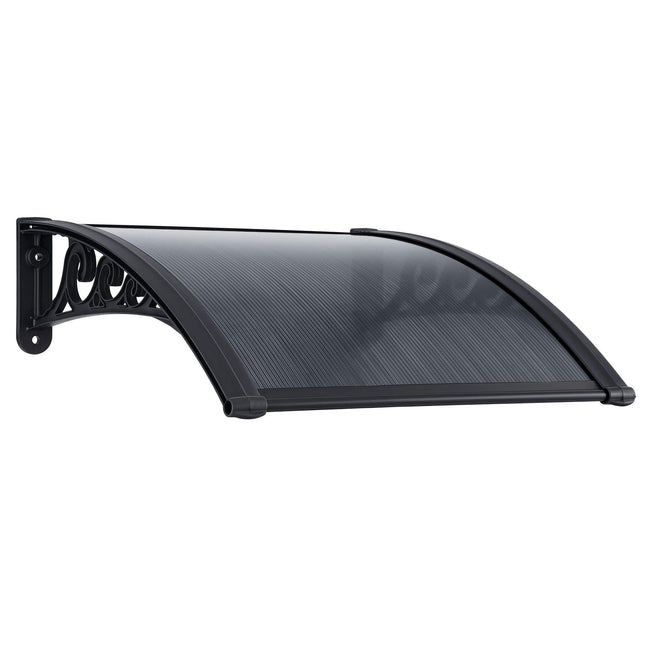 Instahut Window Awning Drainage 0.6mx0.6m Outdoor Grey.