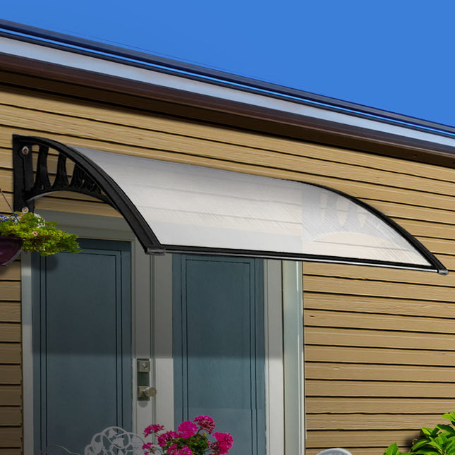 Instahut Window Door Awning 1mx1.5m Transparent.