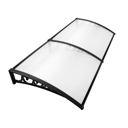 Instahut Window Awning Door Canopy 1mx2m Transparent.