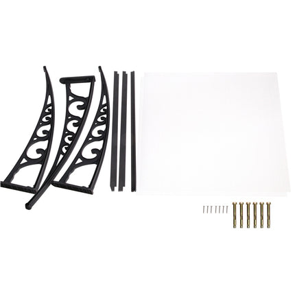 Instahut Window Awning Door Canopy 1mx2m Transparent.