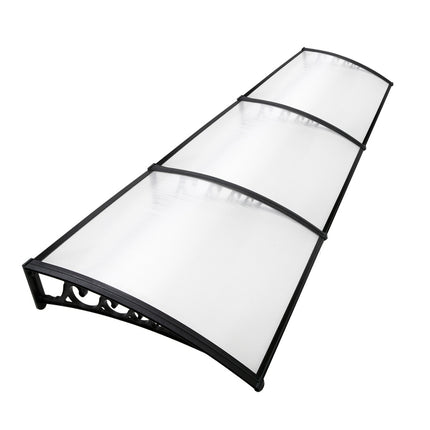 Instahut Window Door Awning 1mx3m Transparent.