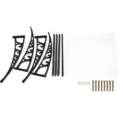 Instahut Window Door Awning 1mx3m Transparent.
