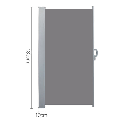 Instahut Retractable Side Awning Shade 1.8 x 3m - Grey.