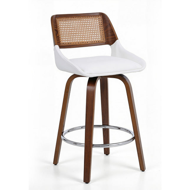 Artiss Wooden Bar Stools Swivel Kitchen Counter Stool Chair 60cm Seat Height.