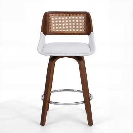 Artiss Wooden Bar Stools Swivel Kitchen Counter Stool Chair 60cm Seat Height.