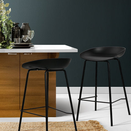 Artiss 2x Bar Stools Kitchen Counter Stools Metal.