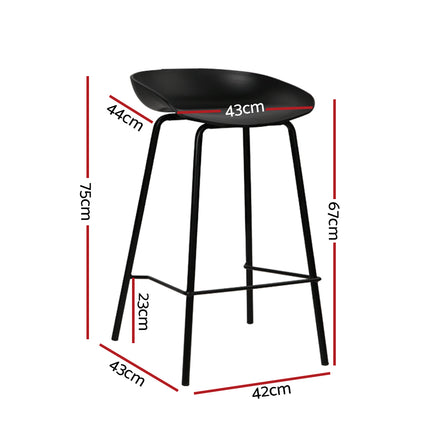 Artiss 4x Bar Stools Kitchen Counter Stools Metal.